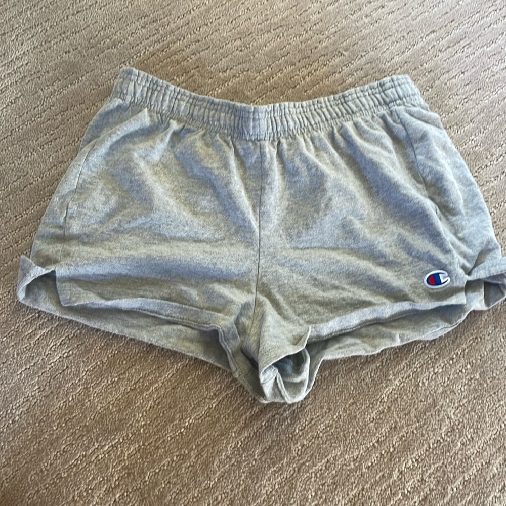 Grey champion sweat shorts
